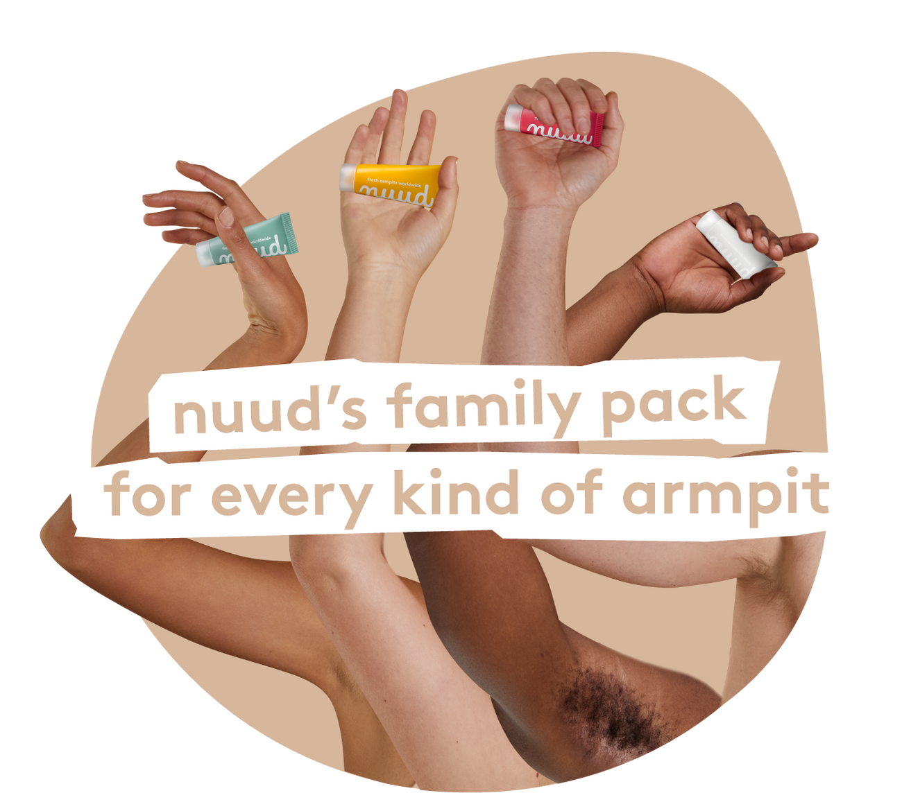 nuud's Family Pack: for every kind of armpit